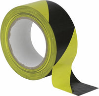 Deltafix Vloermarkeringstape Zwart/geel 50mmx33m