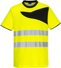 Portwest T-shirt Geel/zwart PW213 - Xl