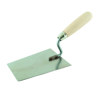 Schwan Inox Plaastertruweel, Rechte Hoeken - 180 X 125/90 X 1,0 mm