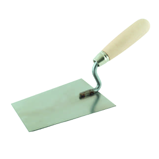 Schwan Inox Plaastertruweel, Rechte Hoeken - 140 X 80/60 X 1,0 mm