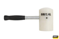 Orit nylon stratenmakershamer 1200 gram met stalen steel en veiligheidsgrip