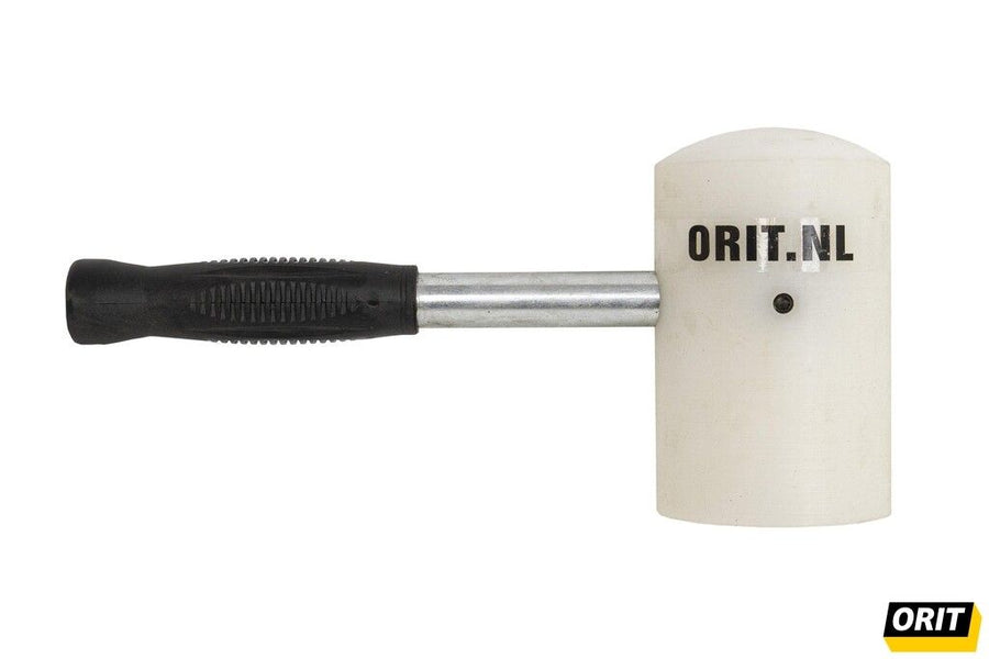 Orit nylon stratenmakershamer 1200 gram met stalen steel en veiligheidsgrip