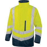 Delta Plus OPTIMUM2 parka fluo geel op witte achtergrond