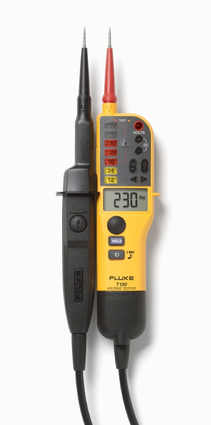 Fluke T130 tweepolige spanningstester op witte achtergrond
