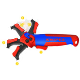 KNIPEX - Kabelmes 16 50 145 met glijschoen en ratelfunctie 145 mm