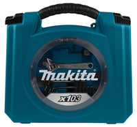 Makita D-42042 103-delige gereedschapsset in gesloten koffer