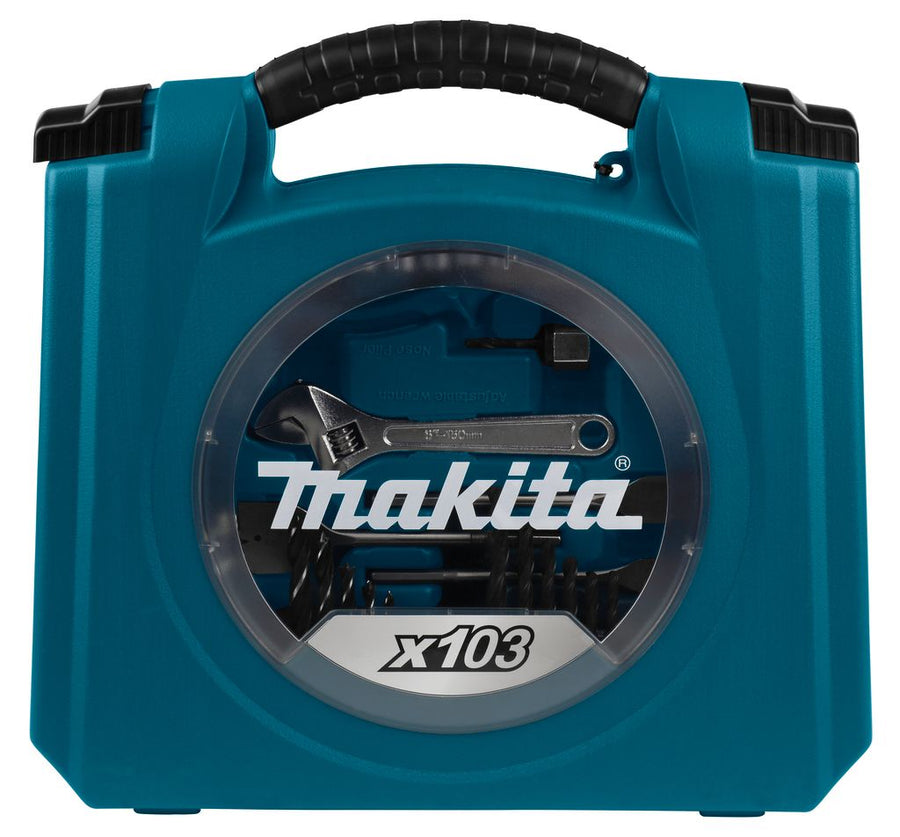 Makita D-42042 103-delige gereedschapsset in gesloten koffer