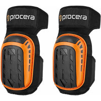 Procera KNEESHELL kniebeschermers – gel – zwart/oranje – 1 paar — witte achtergrond