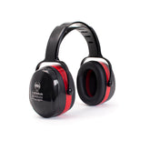Procera New Silent NS-3 gehoorkap – SNR 34 dB – zwart/rood — witte achtergrond