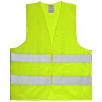 Procera PROKAM reflectievest fluo geel met twee reflecterende banden – vooraanzicht