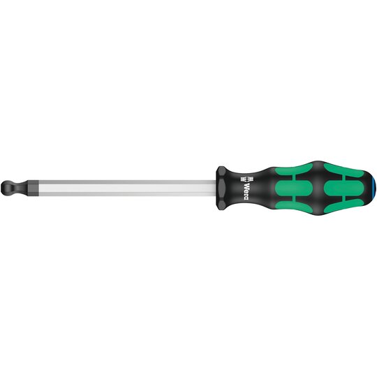 Wera 352 Kraftform Plus inbusschroevendraaier met kogelkop – 10 × 150 mm